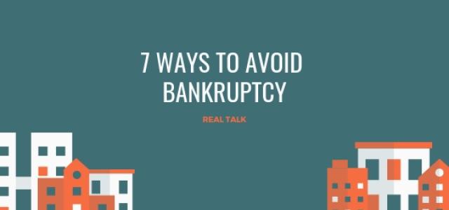 7 ways to avoid bankruptcy